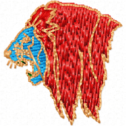 Lion Embroidery Design 3